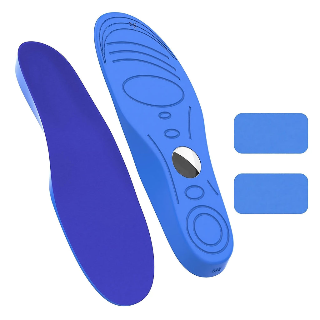 LMXA Invisible AirTag Shoe Insoles – Discreet Orthotic Tracking Footbed, Shock-Absorbing PU & Fleece Trim-to-Fit Comfort Pads (Airstep Security Edition)