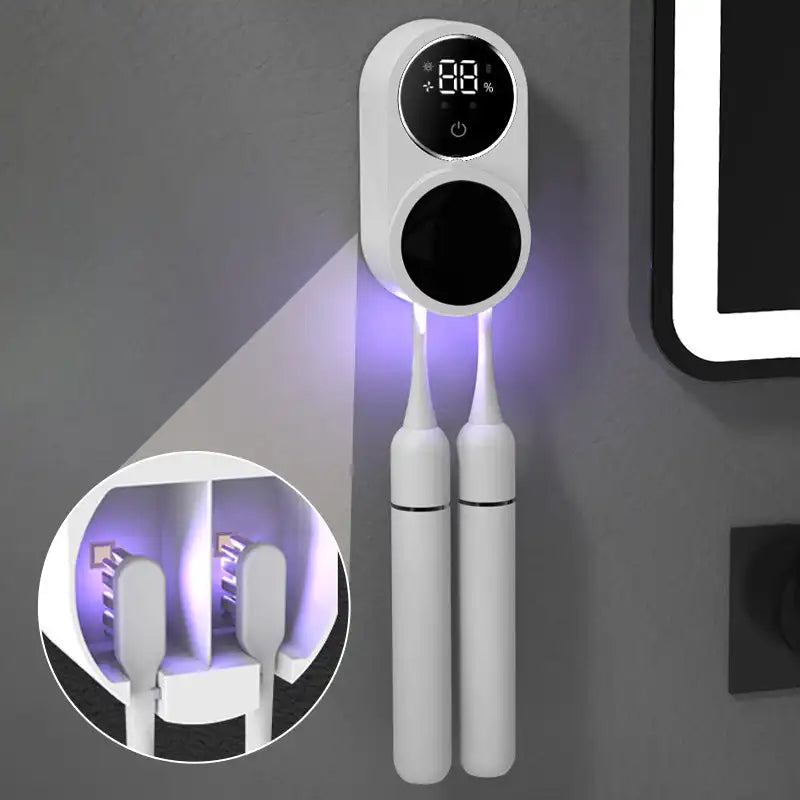 LMXA UV toothbrush sanitizer wall-mounted station