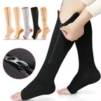 LMXA zipper compression socks for circulation and edema