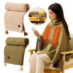 LMXA wearable heated blanket shawl