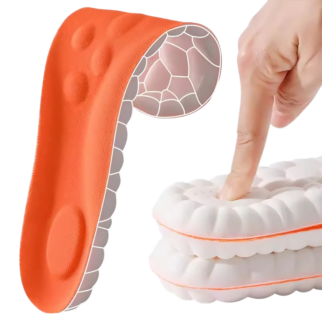 LMXA shock-absorbing orthopedic shoe insoles