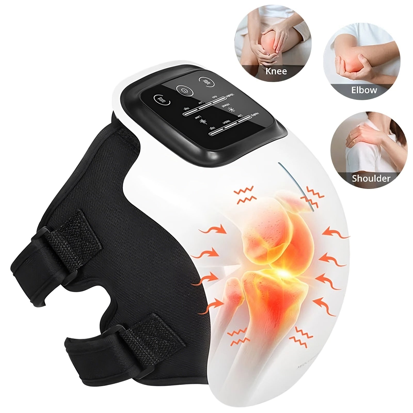 LMXA cordless knee massager with red light therapy