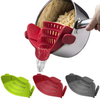 LMXA one-handed silicone pot strainer clip