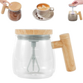 LMXA glass self-stirring coffee mug with vortex motor