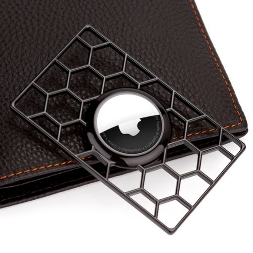 LMXA Aegis-Card Ultra-Thin AirTag Holder – Discreet Anti-Wandering Wallet Insert, Hidden Tracker Case for Dementia Safety, Eldercare Tracking, and Purse Protection