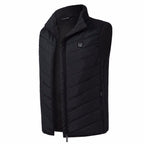 LMXA Core-Warmth Battery-Heated Softshell Vest – Lightweight 3-Zone Electric Warming Body Warmer with 3 Heat Settings & Rechargeable Power Bank