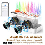 LMXA Aura-Sync Ambient Sound Machine – Rechargeable Bluetooth Sleep Aid with 8 Calming Nature Tones, Adjustable Breathing Light Therapy, and Smart Auto-Off Timer