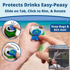 LMXA Easy-Snap Soda Can Lid Opener – 6-Pack Ergonomic Pull-Tab Leverage Aid, Hygienic Fly Shield, and Colorful Drink Markers for Standard & Slim Cans