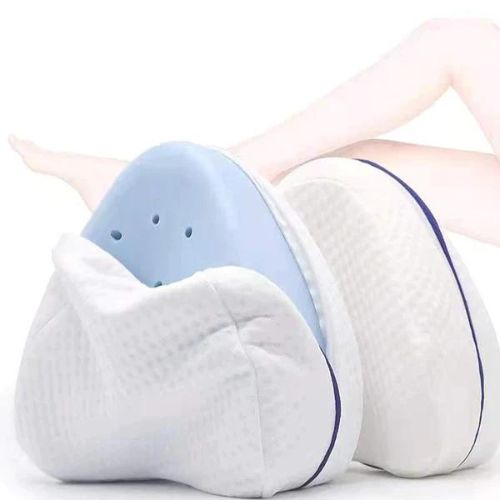 LMXA Contour-Legacy Orthopedic Knee Pillow – Memory Foam Leg Support Cushion for Back, Hip, and Joint Pain Relief, Strapless Pressure-Reducing Alignment Wedge for Bedbound and Side Sleepers
