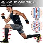 LMXA Comfort-Glide Zipper Compression Socks – 15-20 mmHg Knee-High Graduated Support Stockings for Circulation, Edema, and Limited Mobility