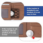 LMXA Aegis-Card Ultra-Thin AirTag Holder – Discreet Anti-Wandering Wallet Insert, Hidden Tracker Case for Dementia Safety, Eldercare Tracking, and Purse Protection