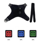 LMXA Thermo-Brace Infrared Shoulder Heating Pad – Adjustable USB Rotator Cuff Compression Wrap with 3 Heat Settings & Automatic Safety Shutoff (Universal Left & Right Design)