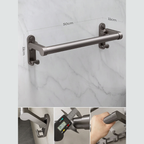 LMXA Mag-Glide Foldable Bathroom Handle for Independent Seniors and Limited Mobility