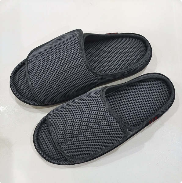 LMXA Neuro-Glide Adjustable Post-Op Recovery Slipper – Fully Openable, Deep-Channel Diabetic & Swelling Support Shoe with No-Drill Velcro Closure for Independent Seniors and Injury Recovery