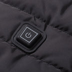 LMXA Core-Warmth Battery-Heated Softshell Vest – Lightweight 3-Zone Electric Warming Body Warmer with 3 Heat Settings & Rechargeable Power Bank