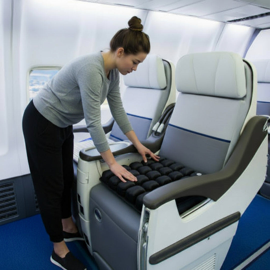 LMXA AeroLift Go – 3D Air-Cell Pressure Relief Cushion with Integrated Easy-Pump Technology