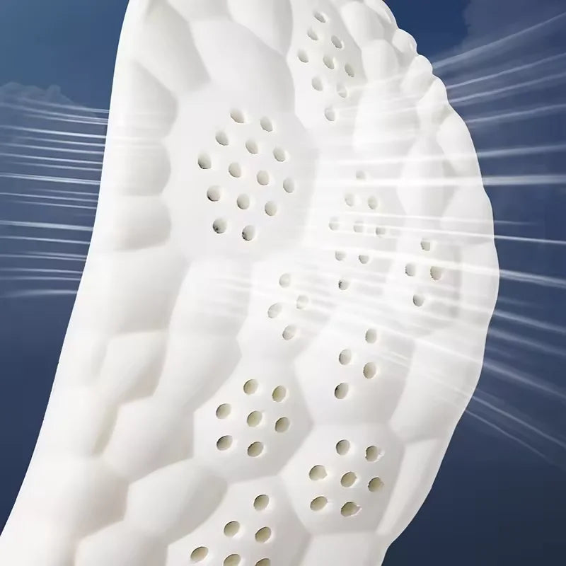 LMXA 4D Cloud-Stride Shock-Absorbing Insoles – Orthopedic Arch Support Shoe Inserts, Anti-Fatigue PU Cushioning for Plantar Fasciitis, Heel Pain, and Arthritis Relief in Independent Seniors