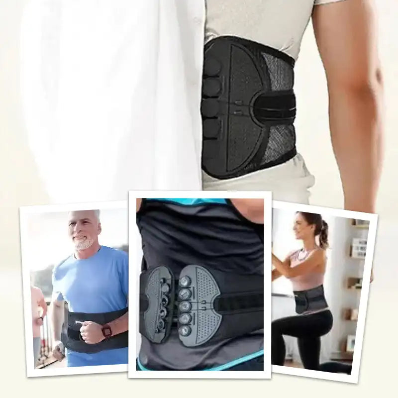 LMXA Ortho-Flex Double-Pull Waist Brace – Adjustable Lumbar Support Belt with Dual-Vector Compression Straps for Posture, Lifting, and Back Pain Relief