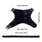 LMXA Thermo-Brace Infrared Shoulder Heating Pad – Adjustable USB Rotator Cuff Compression Wrap with 3 Heat Settings & Automatic Safety Shutoff (Universal Left & Right Design)