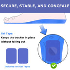 LMXA Invisible AirTag Shoe Insoles – Discreet Orthotic Tracking Footbed, Shock-Absorbing PU & Fleece Trim-to-Fit Comfort Pads (Airstep Security Edition)