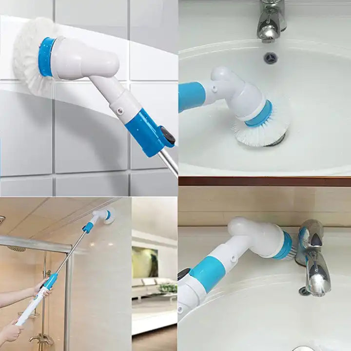 LMXA Hydro-Spin Pro Electric Brush – Cordless Motorized Power Scrubber, Arthritis-Friendly Sink and Bathroom Cleaner with High-Torque Rotating Head for Independent Seniors
