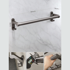 LMXA Mag-Glide Foldable Bathroom Handle for Independent Seniors and Limited Mobility