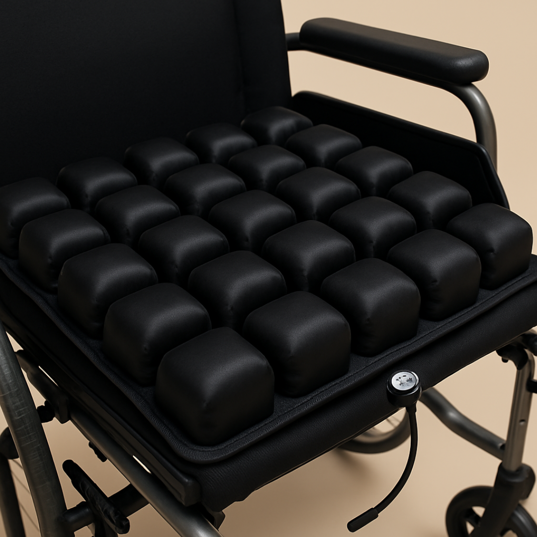 LMXA AeroLift Go – 3D Air-Cell Pressure Relief Cushion with Integrated Easy-Pump Technology