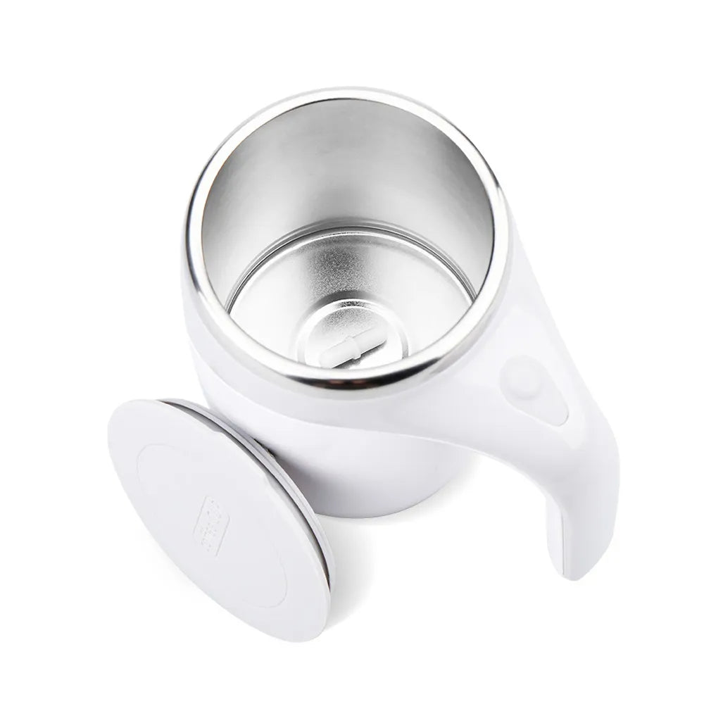 LMXA Mag-Pulse Electric Mixing Cup – Cordless Rechargeable Self-Stirring Mug with Magnetic Fixed Rotor and Stainless Steel Insulation for Protein, Coffee, and Supplements