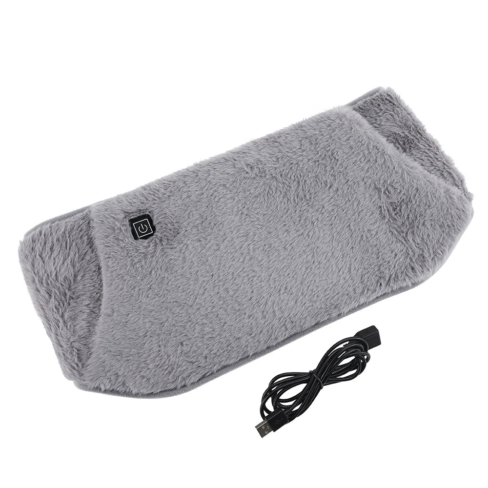LMXA Velvet-Sooth Electric Heating Waist Belt – 2-in-1 USB Powered Heat Therapy Wrap & Hand Warmer Pocket for Period Cramps, Back Pain, and Joint Stiffness