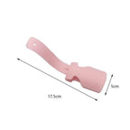 LMXA Smart-Glide Contour Shoe Horn (2-Pack) – Heavy-Duty Curved Ergonomic Shoe Lifter Aid, Travel-Size Non-Slip Dressing Helper for Independent Seniors, Limited Mobility, and Back Strain Relief