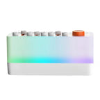 LMXA Aura-Sync Ambient Sound Machine – Rechargeable Bluetooth Sleep Aid with 8 Calming Nature Tones, Adjustable Breathing Light Therapy, and Smart Auto-Off Timer