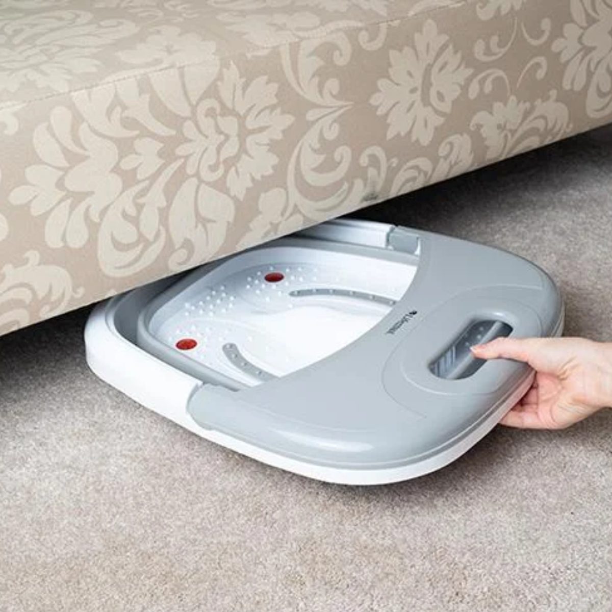 LMXA Foldaway Electric Foot Spa – Collapsible Massager with Far-Infrared Therapy, Soothing Vibration, and Temperature Maintenance Core