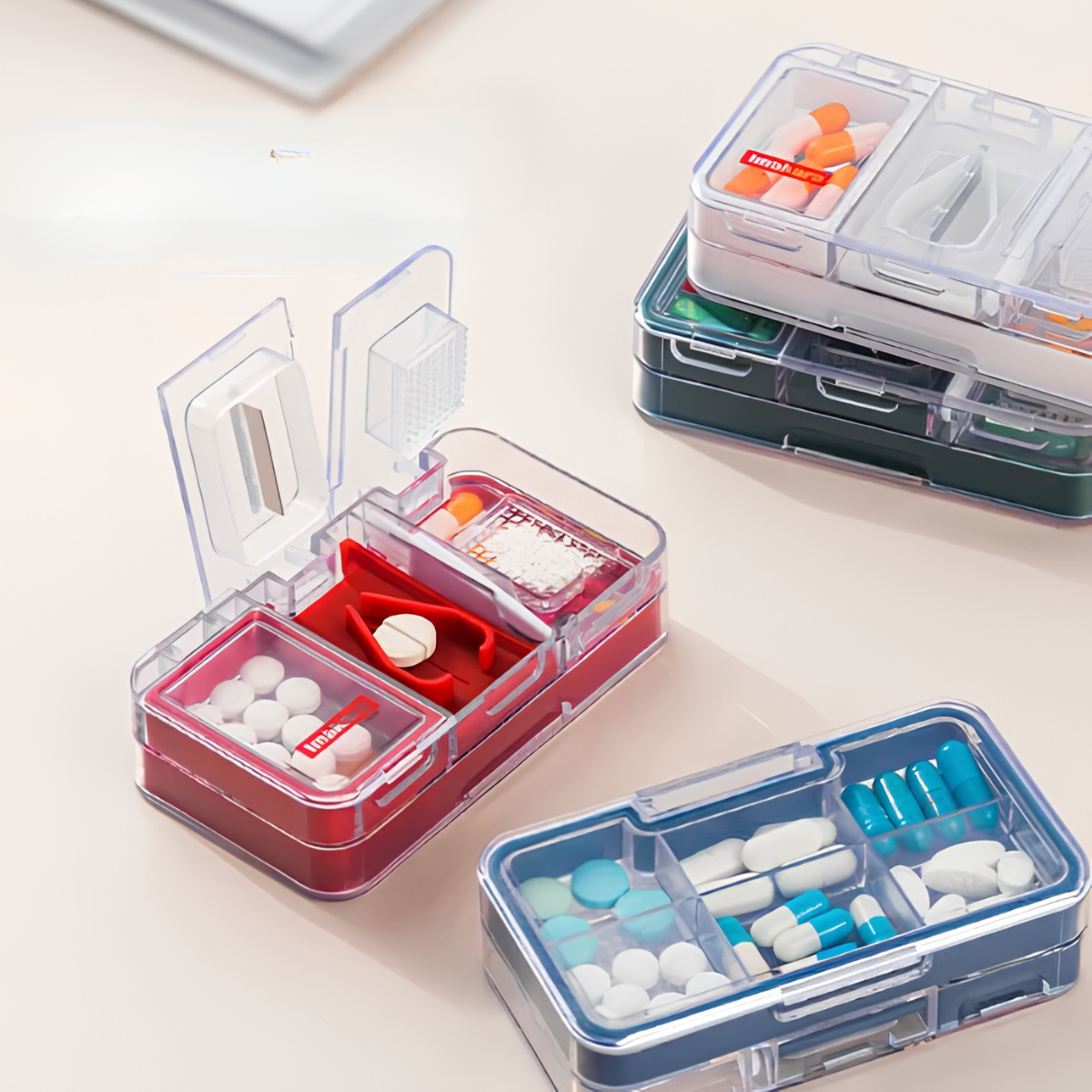 LMXA Japan Imakara Elite Pill Organizer Series – Moisture-Proof & UV-Shielded (7-Day & 4-Compartment Editions)