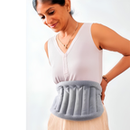 LMXA Microwaveable Lumbar & Stomach Heat Pad – Wearable Deep-Tissue Clay Bead Wrap with Adjustable Secure Fastener Strap