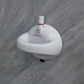 LMXA SteadyGrip Suction Bathroom Handle in White, mounted on wall