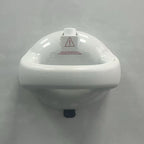 LMXA SteadyGrip Suction Bathroom Handle in White, close-up detail