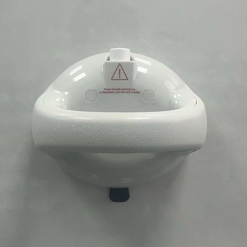 LMXA SteadyGrip Suction Bathroom Handle in White, close-up detail