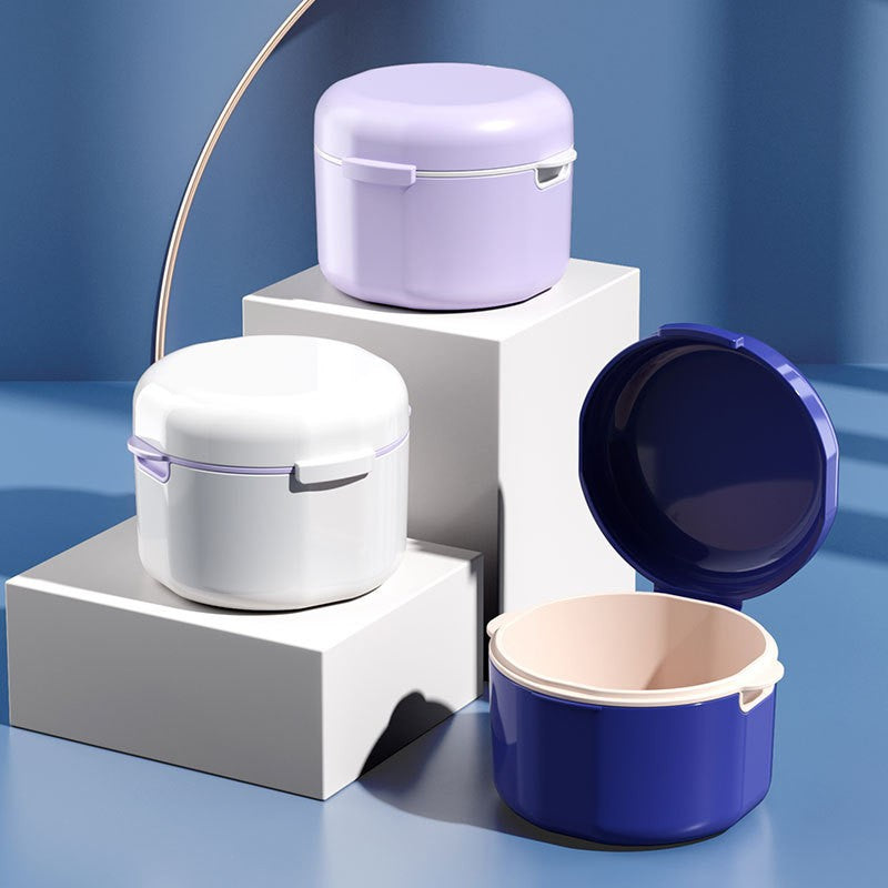 LMXA AeroVent Denture Case full view with lid closed