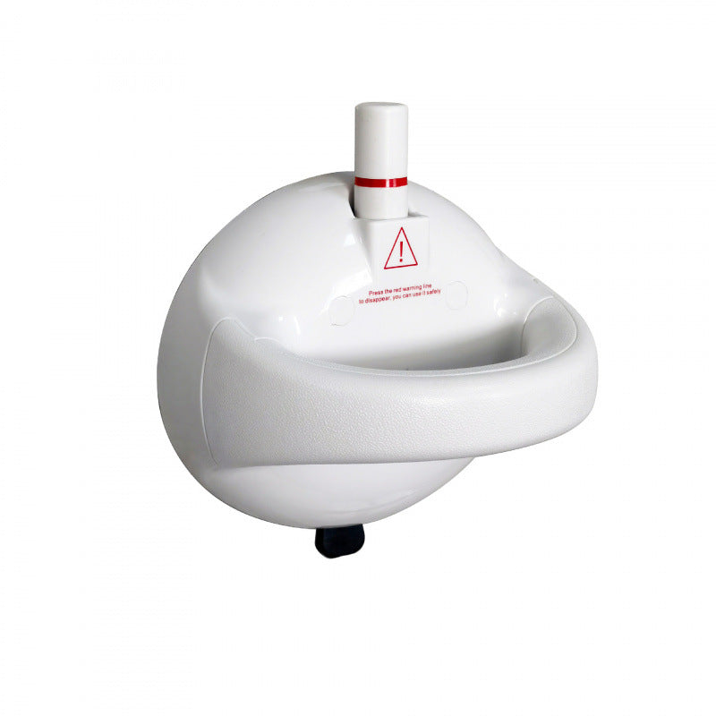 LMXA SteadyGrip Suction Bathroom Handle in White, side angle