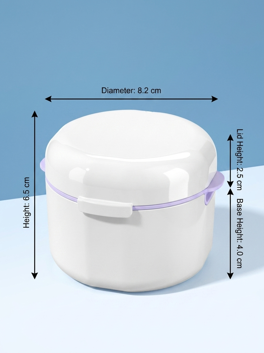 LMXA AeroVent Denture Case dimension diagram with size measurements