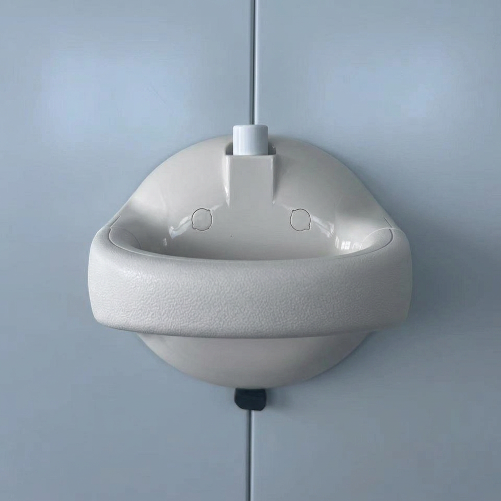 LMXA SteadyGrip No-Drill Suction Bathroom Handle in Grey