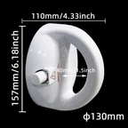 LMXA SteadyGrip Suction Bathroom Handle dimension diagram with size measurements