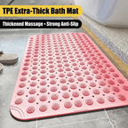 LMXA ComfortSole Non-Slip Massage Shower Mat in Pink