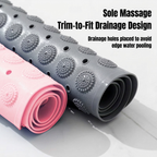 LMXA ComfortSole Non-Slip Massage Shower Mat, sole massage and trim-to-fit drainage design