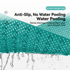 LMXA WeaveGrip Non-Slip Woven Bathroom Mat, anti-slip no water pooling