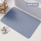 LMXA WeaveGrip Non-Slip Woven Bathroom Mat in Grey