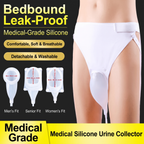 LMXA ComfortSeal Silicone Urine Collector, hero shot with fit sizes
