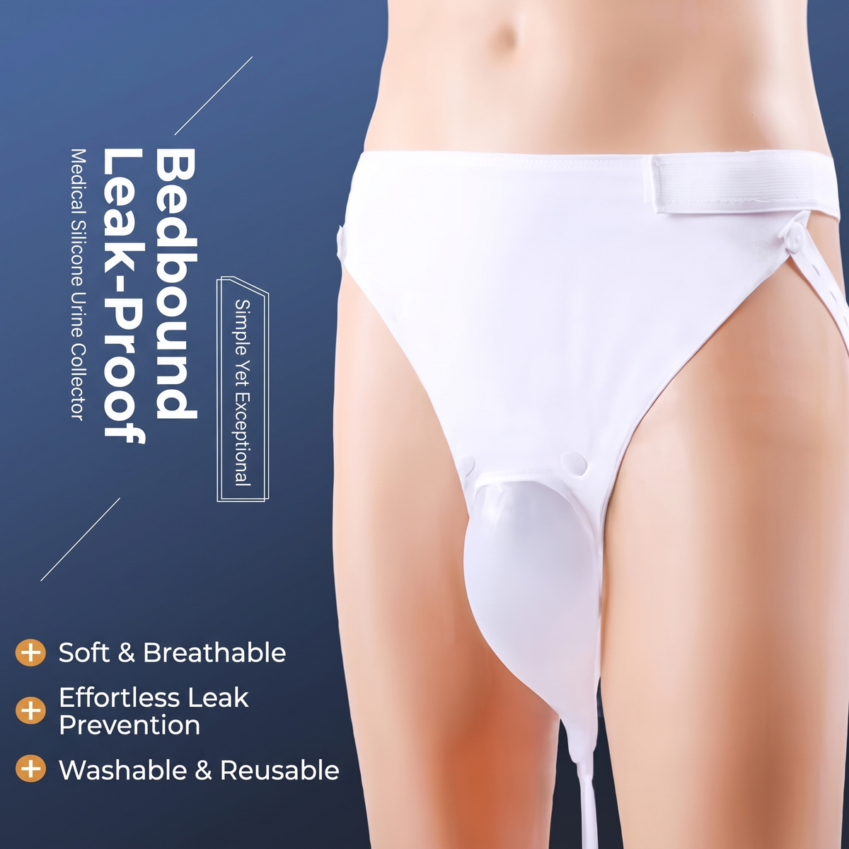 LMXA ComfortSeal Silicone Urine Collector, product feature overview