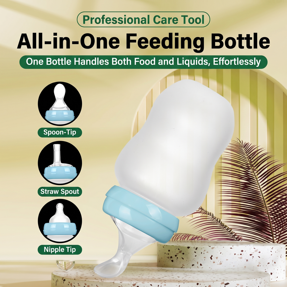 FeedEase Squeeze Feeding Bottle, boil-safe cleaning detail